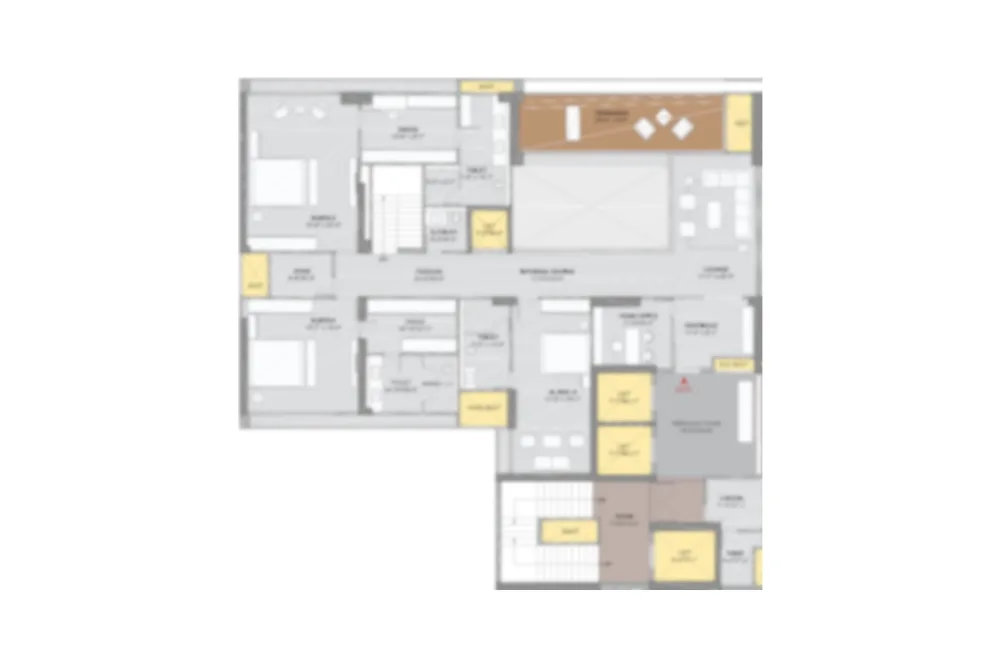 4 BHK Duplex Floor Plan